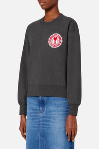 Sweatshirt Ami de Cœur avec patch - Heather Grey