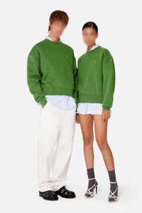 Long-sleeved Ami de Cœur sweatshirt - Evergreen