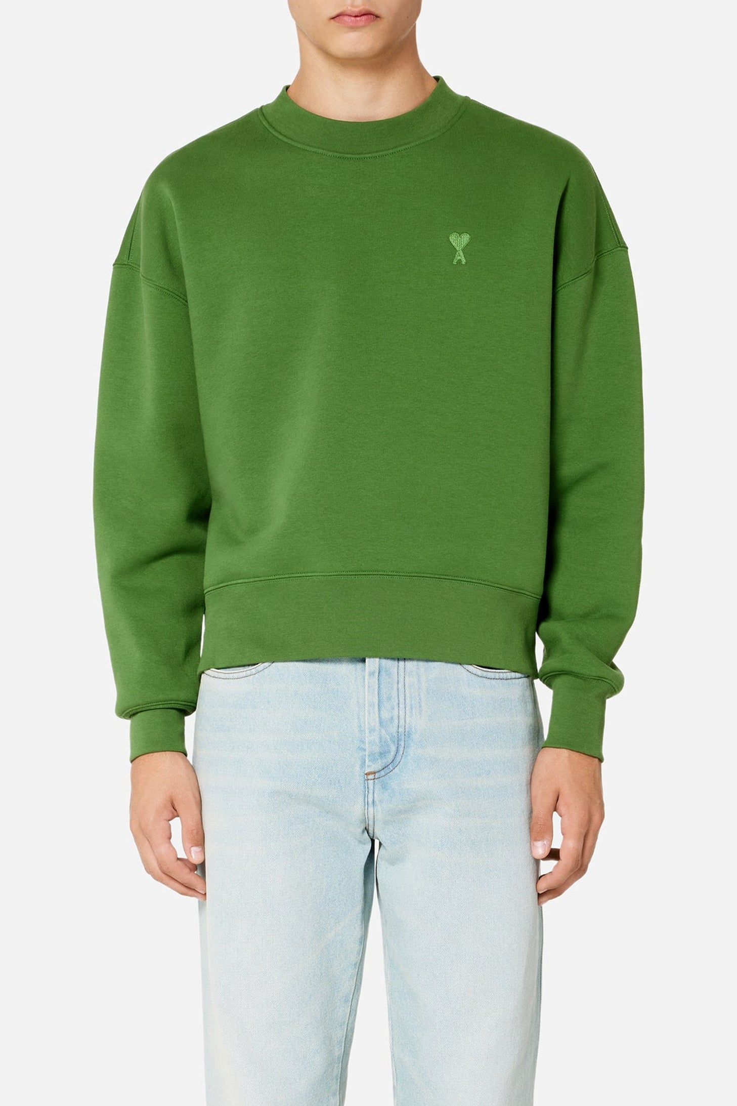Long-sleeved Ami de Cœur sweatshirt - Evergreen