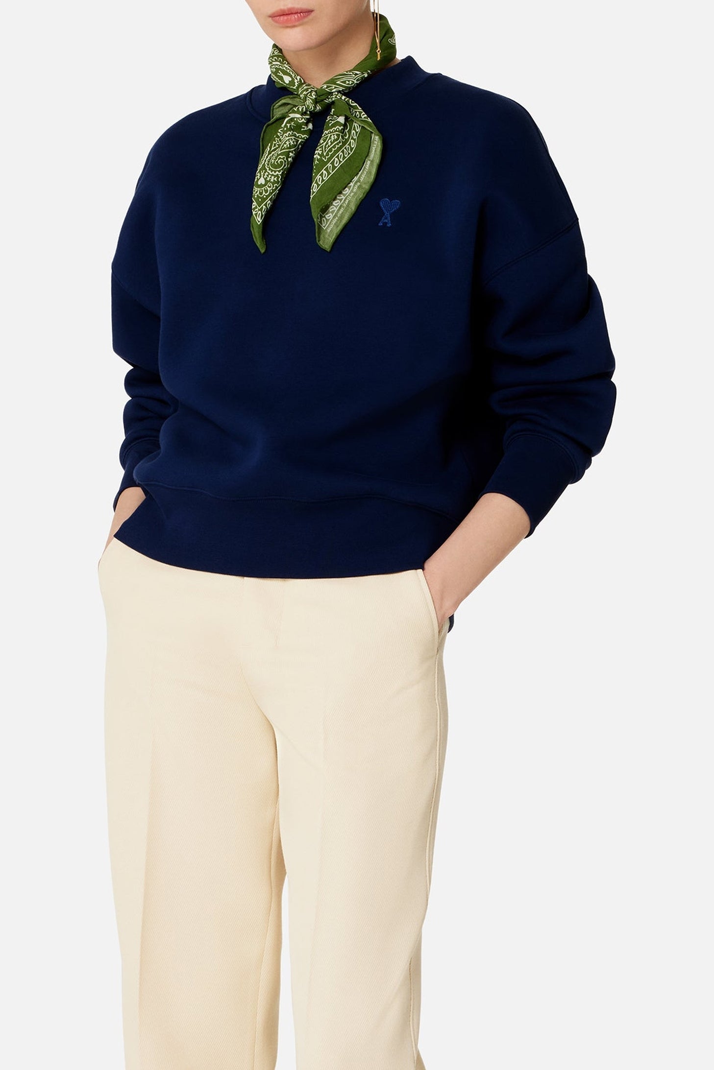 Sweatshirt Ami de Cœur à manches longues - Nautic Blue