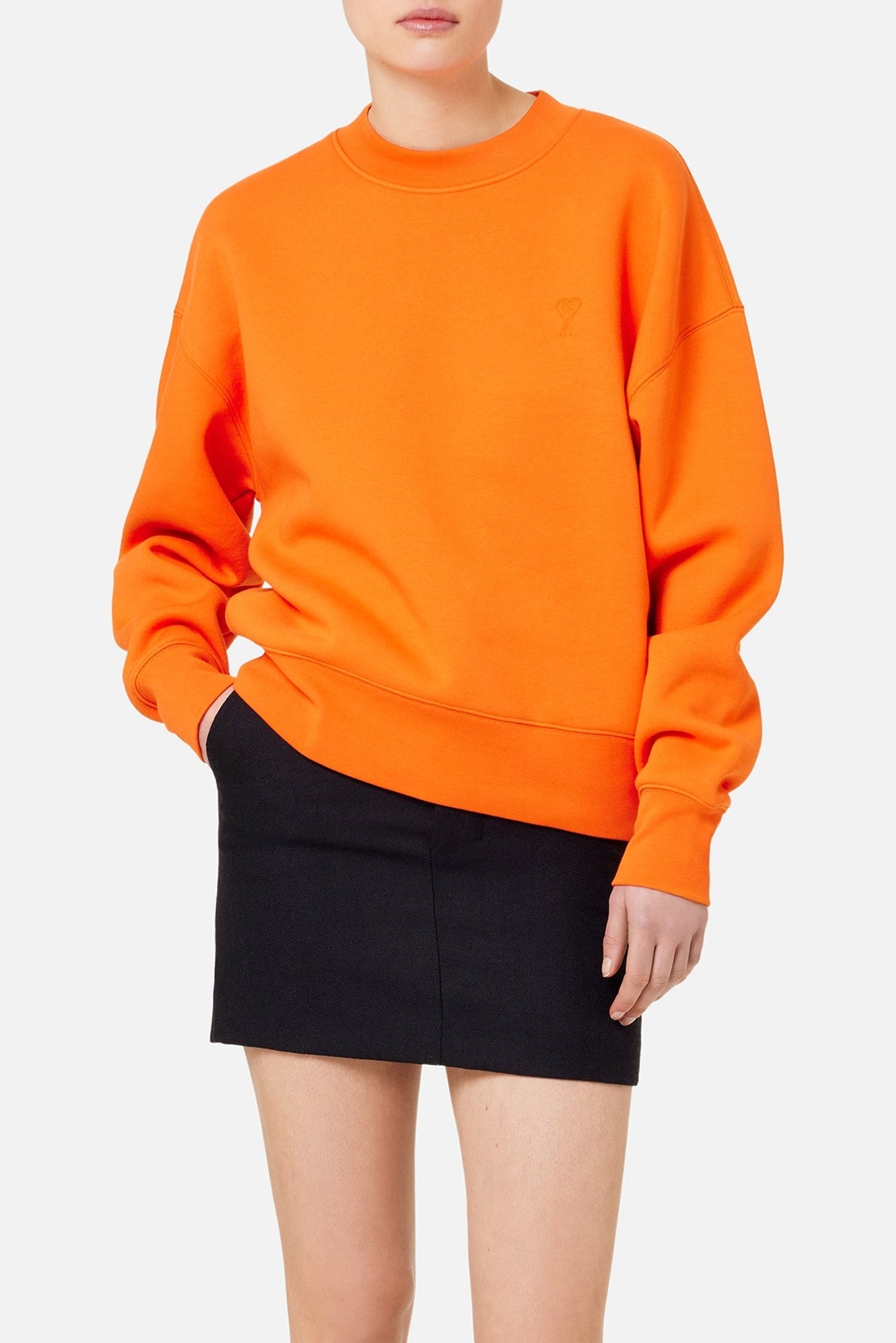 Sweatshirt Ami de Cœur à manches longues - Orange