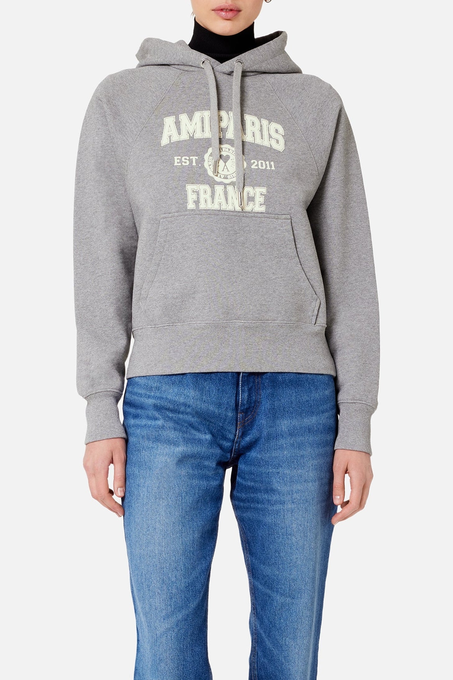 Sweat à capuche Ami Paris - Heather Grey