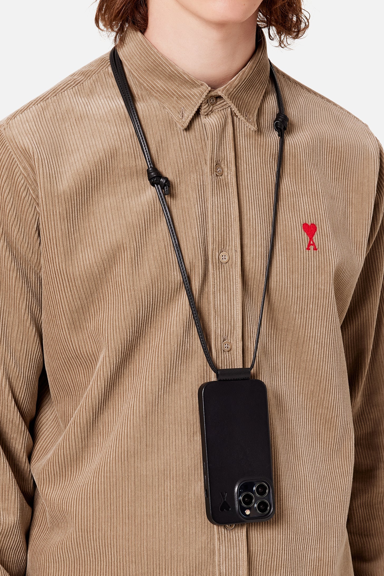 Coque d’iPhone 14 Pro en cuir - Black