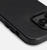 Coque d’iPhone 14 Pro en cuir - Black