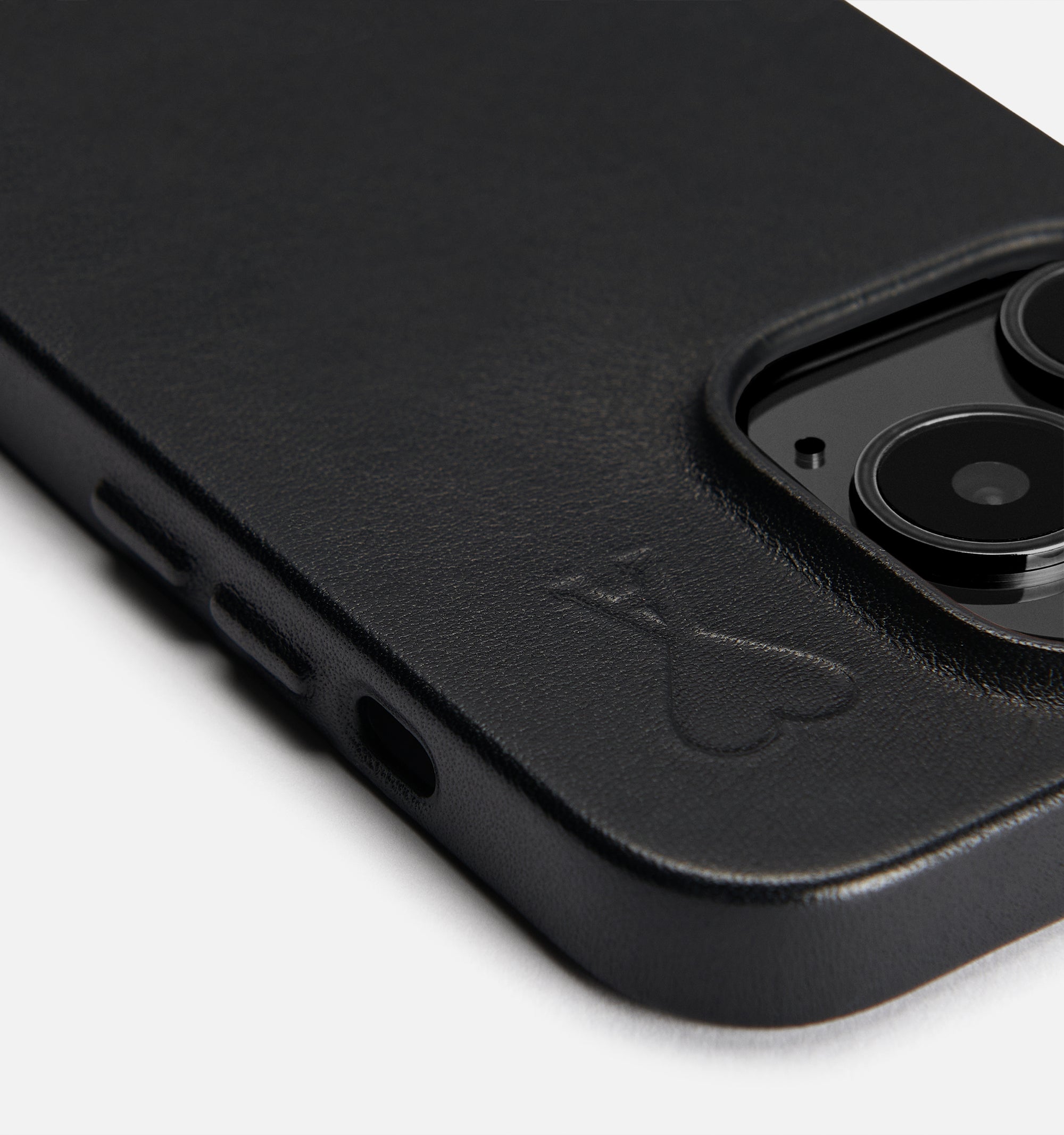 Coque d’iPhone 14 Pro en cuir - Black