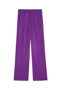 Pantalon large en laine - Purple
