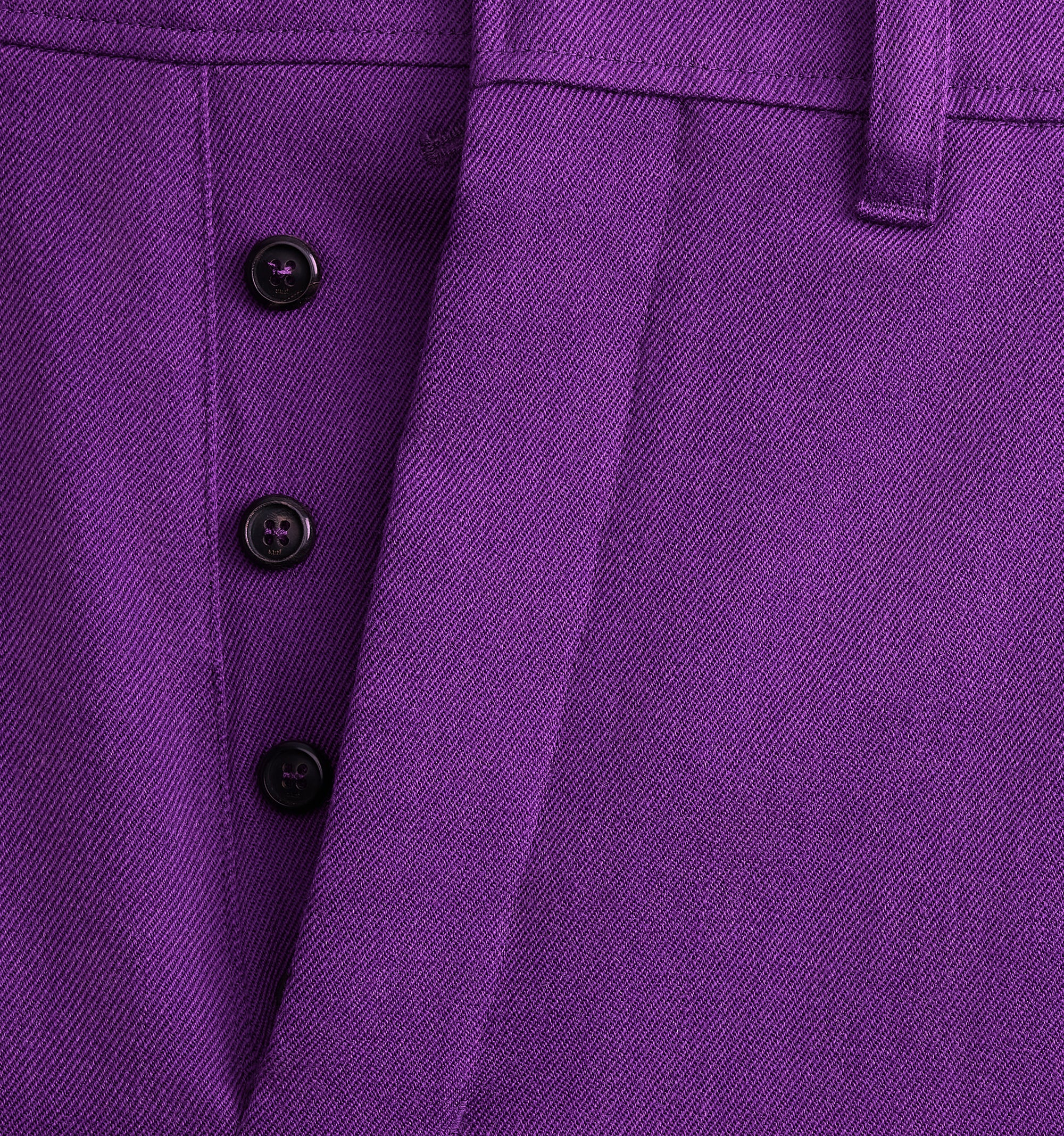 Pantalon large en laine - Purple