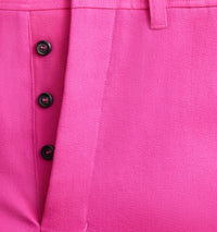 Pantalon large en laine - Fuchsia