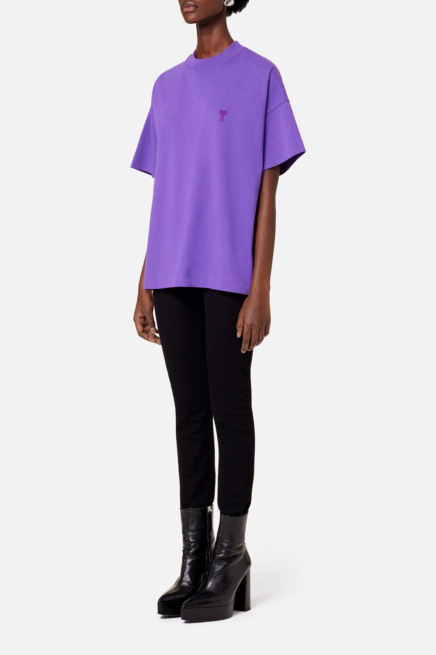 Ami de Coeur T-shirt with logo - Purple