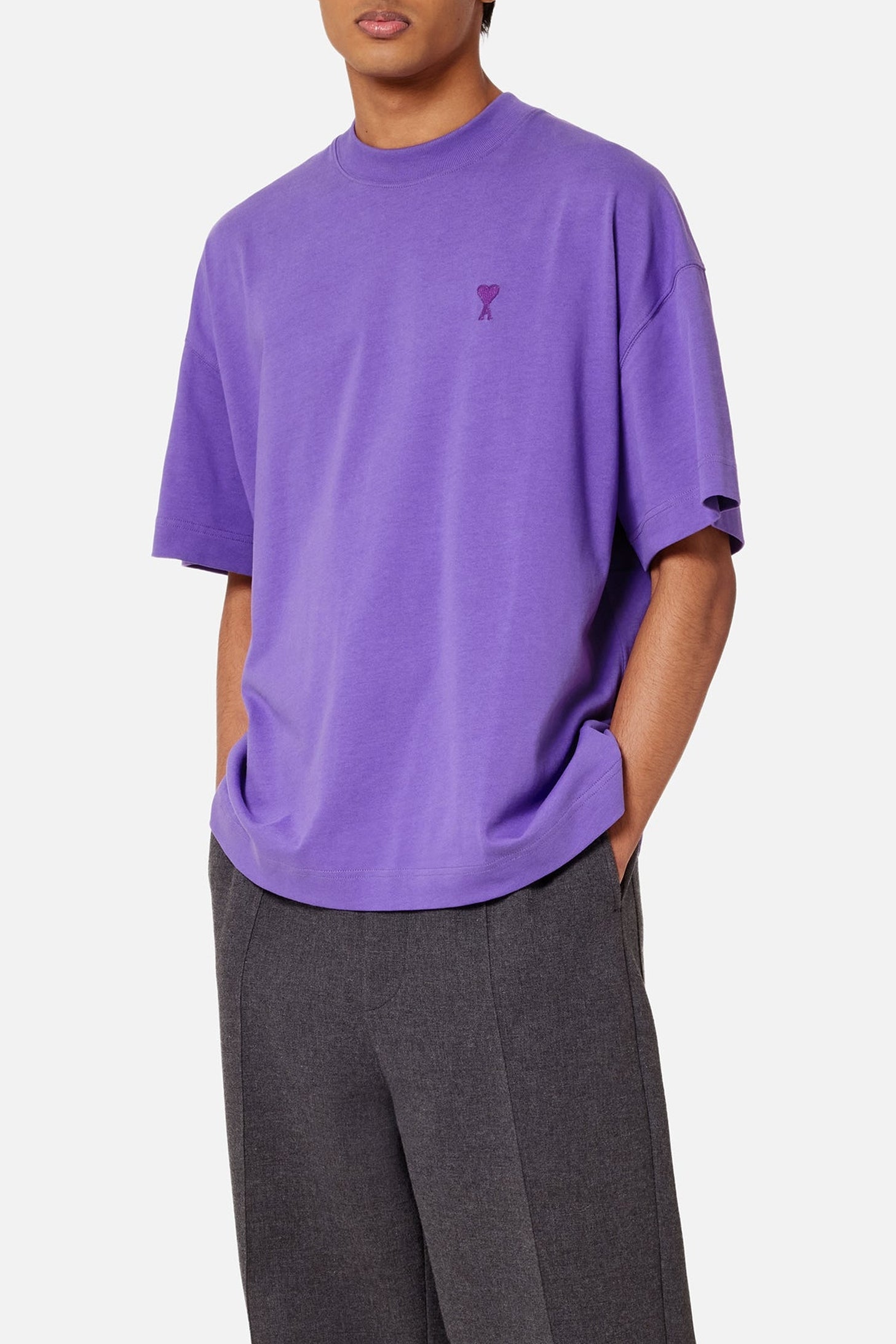 Ami de Coeur T-shirt with logo - Purple