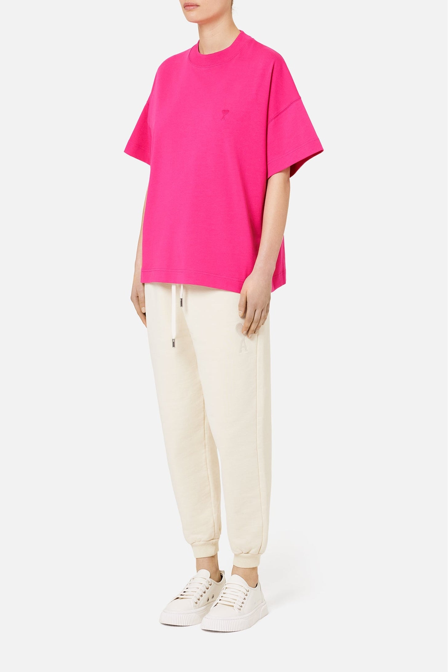 T-shirt Ami de Cœur avec logo - Fuchsia