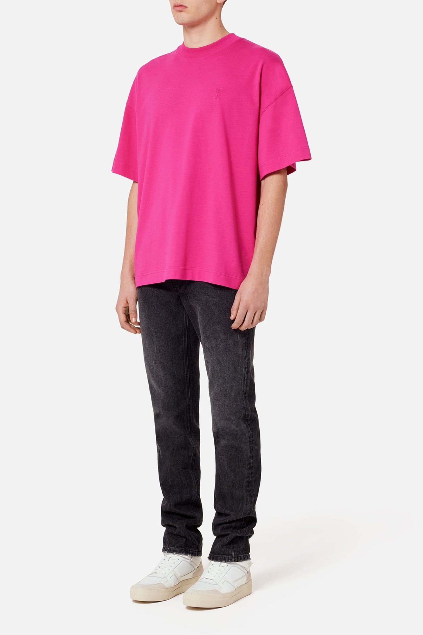 T-shirt Ami de Cœur avec logo - Fuchsia