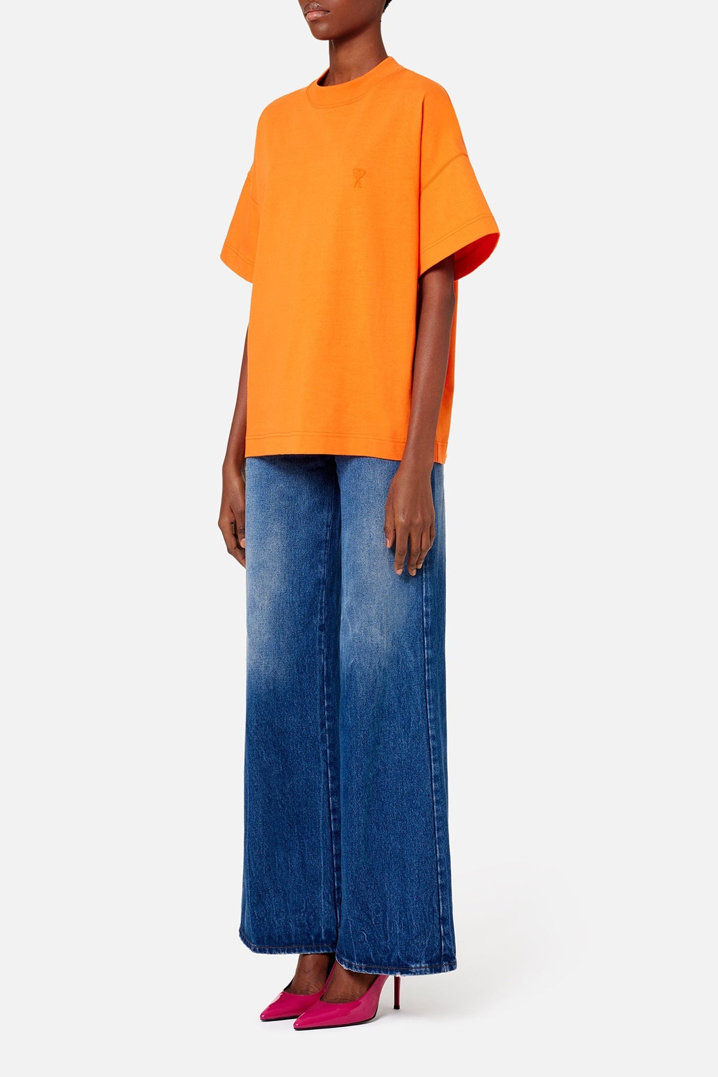 T-shirt Ami de Cœur avec logo - Orange