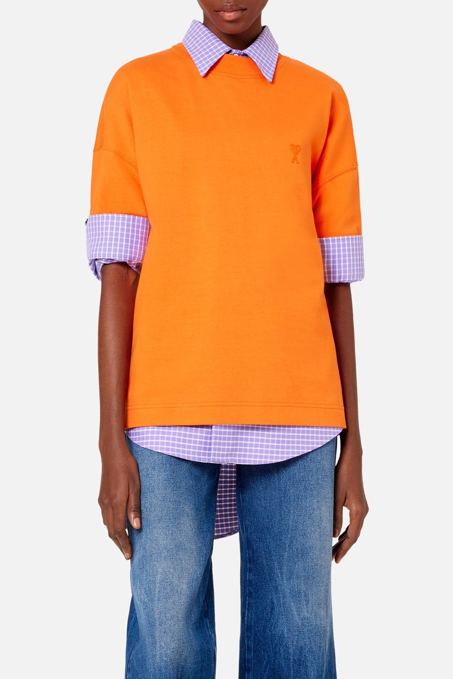 T-shirt Ami de Cœur avec logo - Orange