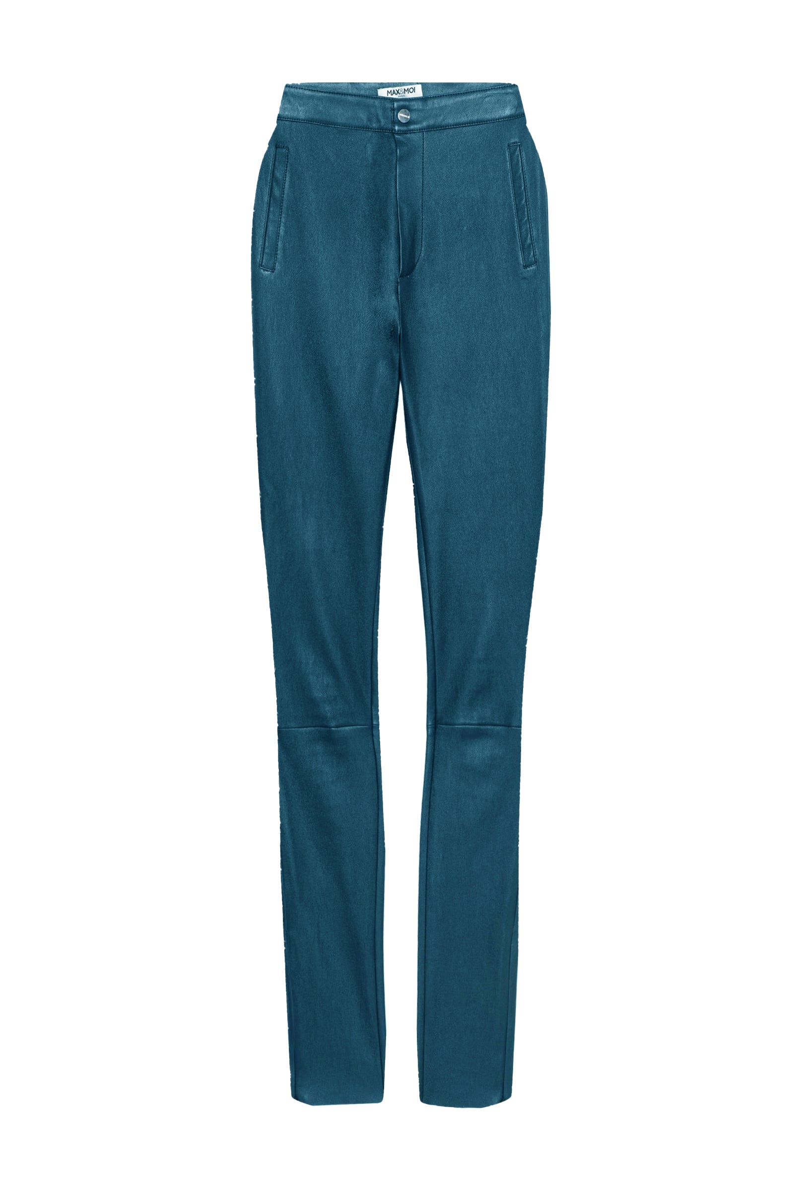 Bayane stretch leather trousers - Petrole