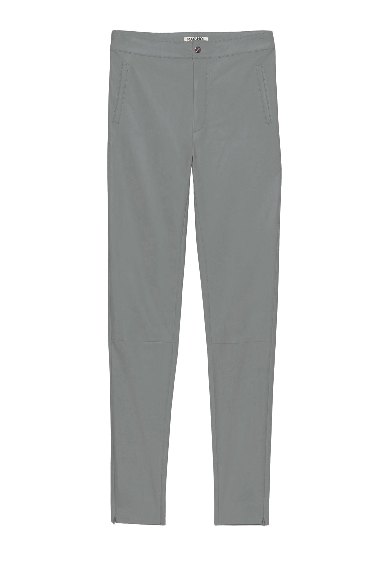 Bayane stretch leather trousers - Grey