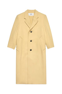 Manteau oversize à boutons en laine - Vanilla Cream