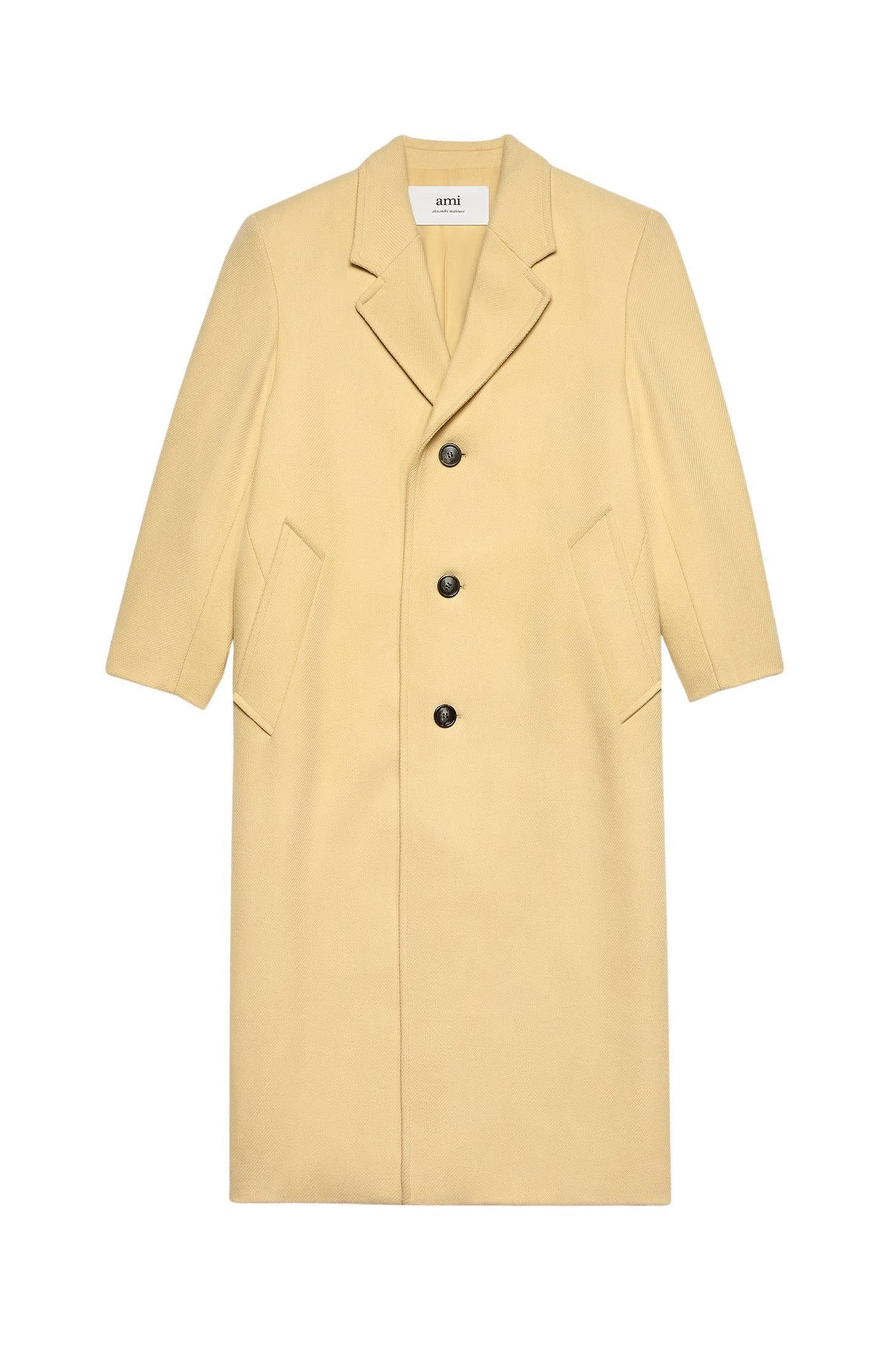 Manteau oversize à boutons en laine - Vanilla Cream