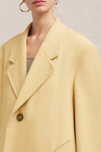 Manteau oversize à boutons en laine - Vanilla Cream