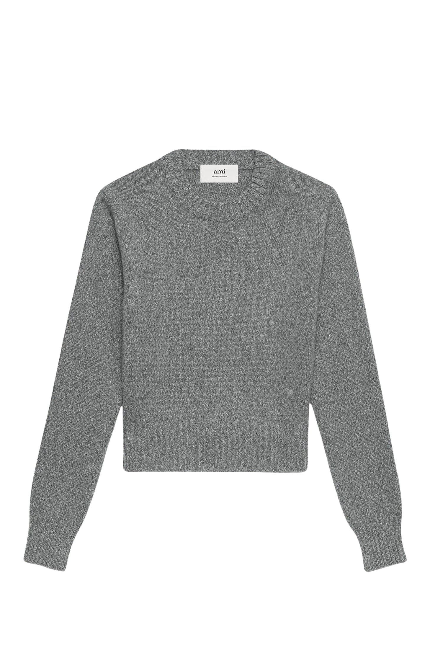 Pull Ami de Cœur avec broderie en cachemire et laine - Heather Grey