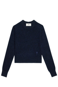 Pull Ami de Cœur avec broderie en cachemire et laine - Night Blue