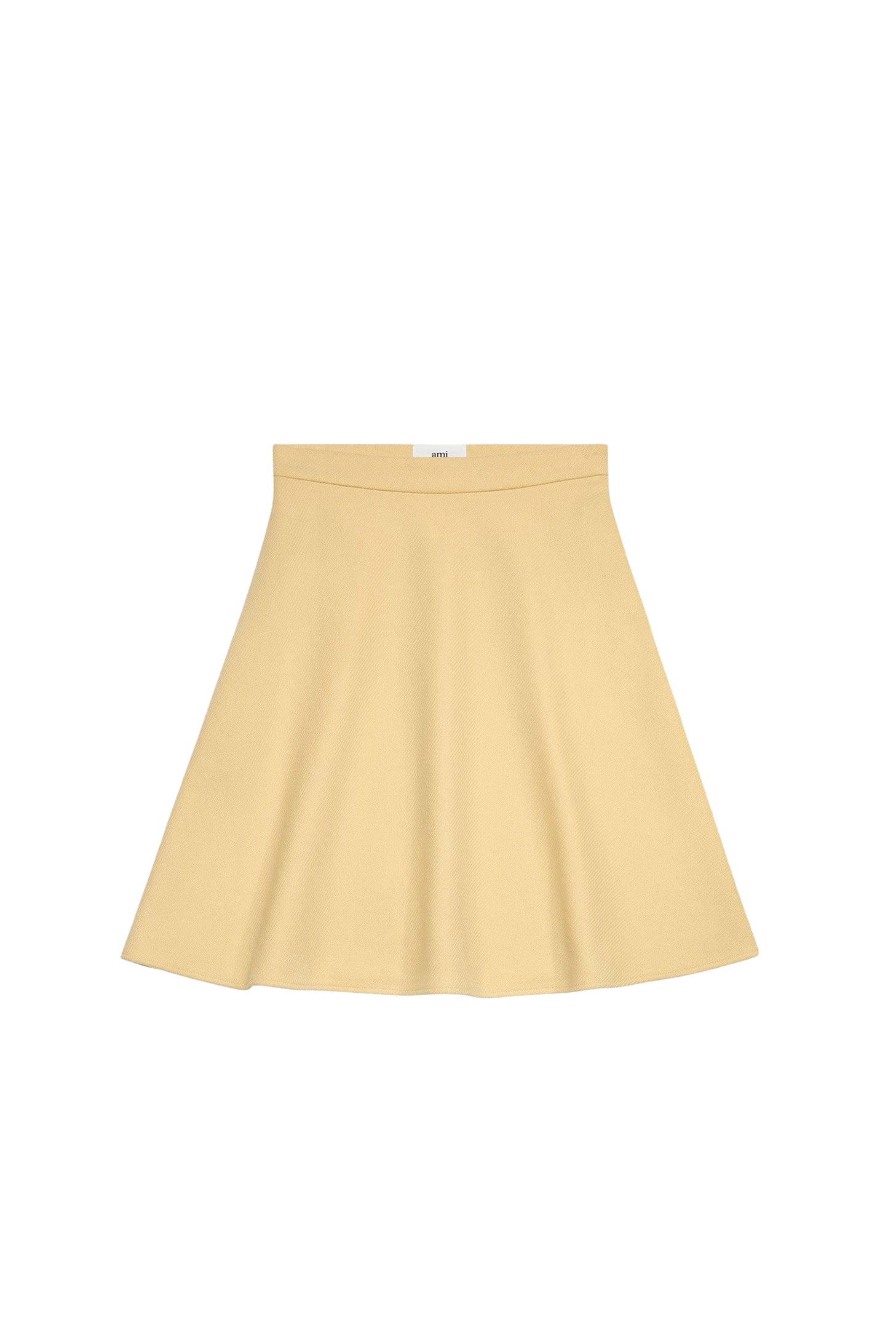 Jupe midi évasée en laine - Vanilla Cream