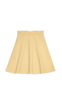 Flared midi skirt in wool - Vanilla Cream