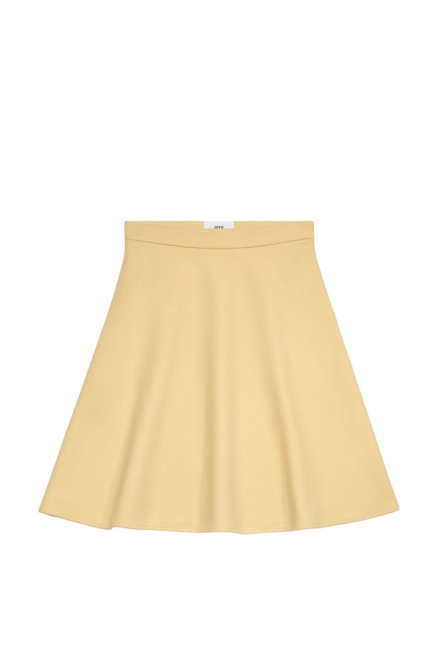 Flared midi skirt in wool - Vanilla Cream
