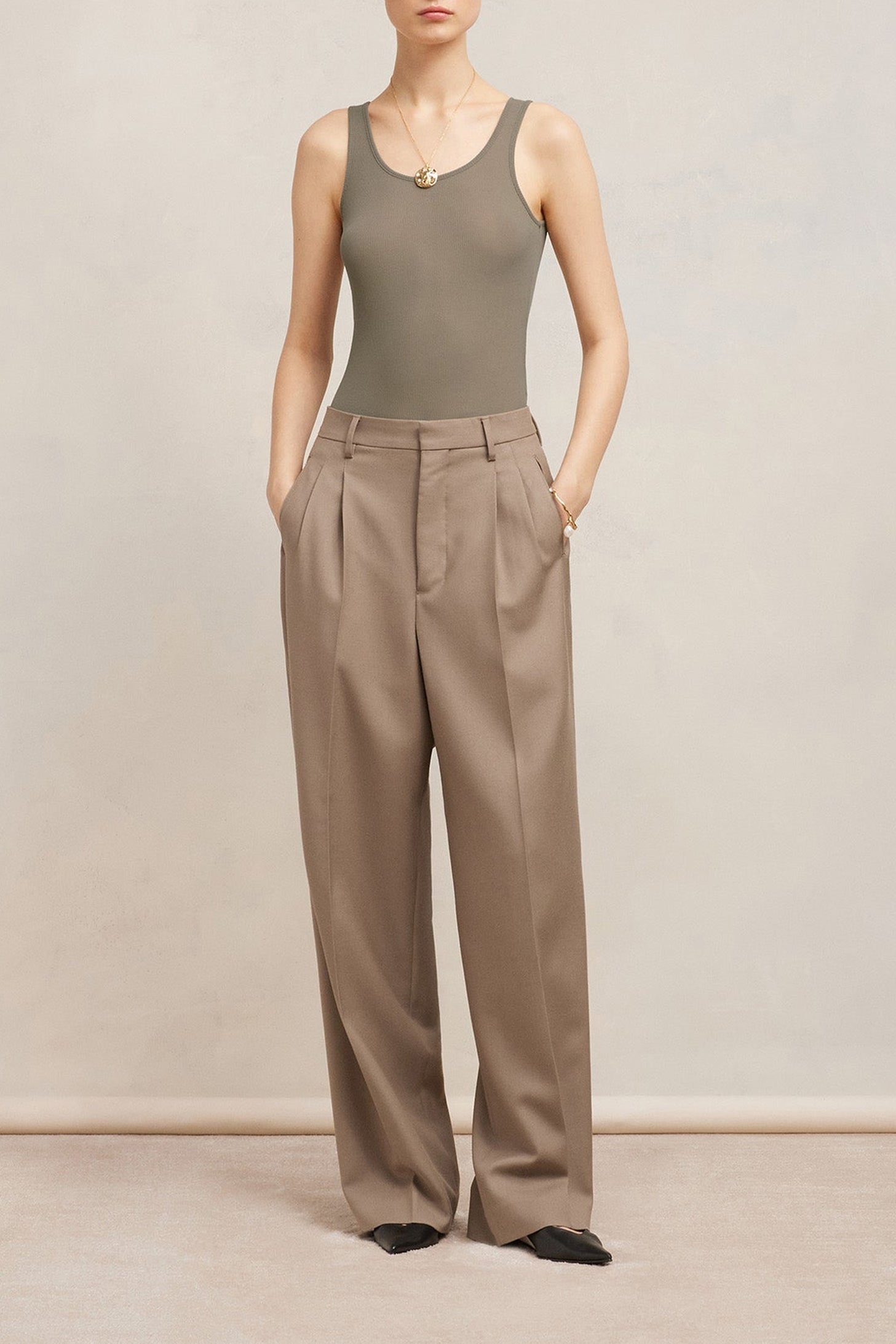 Débardeur long à coupe ajustée - Clay