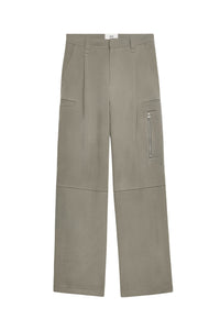 Pantalon cargo en laine - Taupe