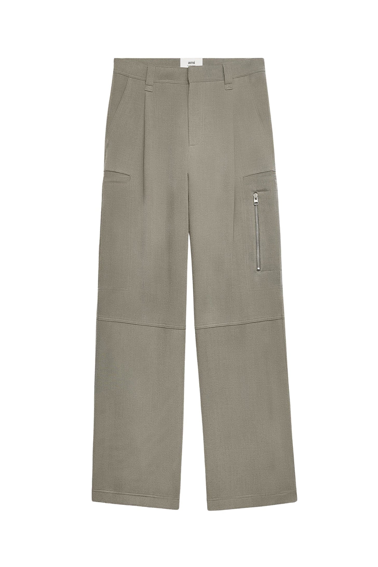 Pantalon cargo en laine - Taupe