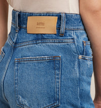Pantalon flare en denim - Used Blue