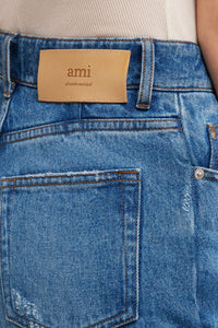 Pantalon flare en denim - Used Blue