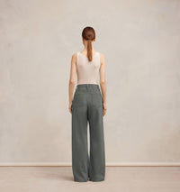 Pantalon droit et évasé en denim - Mineral Grey
