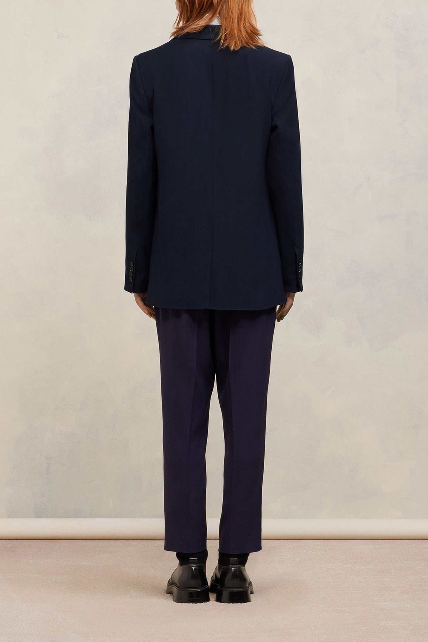 Blazer à boutons en laine mélangée - Night Blue