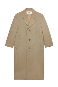 Manteau oversize en laine - Champagne & Ivory