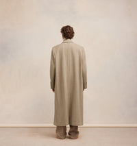 Manteau oversize en laine - Champagne & Ivory
