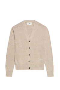 Cardigan Ami de Cœur avec broderie en cachemire et laine - Champagne