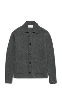 Cardigan à poches en laine - Heather Grey