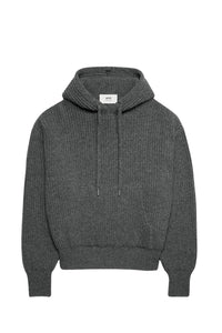 Sweat à capuche en laine - Heather Grey