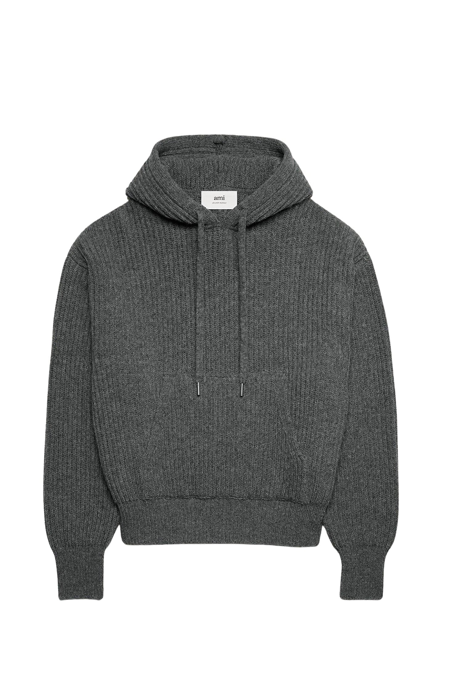 Sweat à capuche en laine - Heather Grey