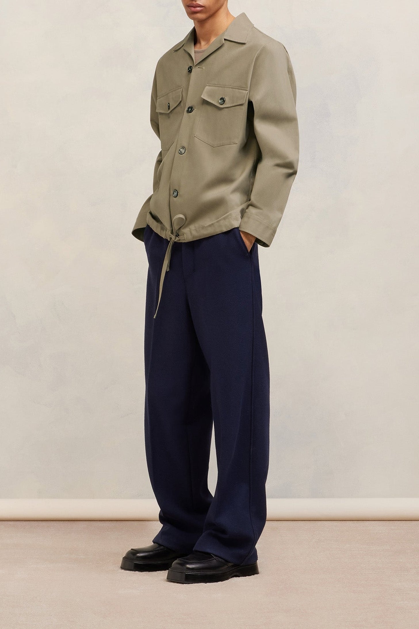 Chemise à poches et cordon de serrage - Night Blue