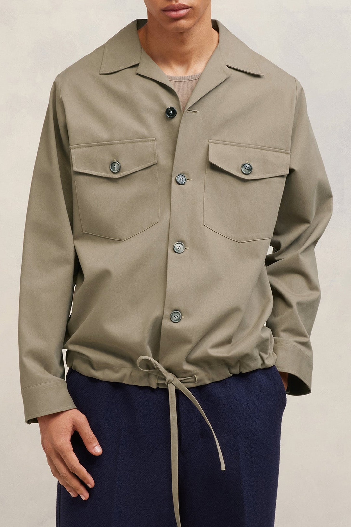 Chemise à poches et cordon de serrage - Night Blue