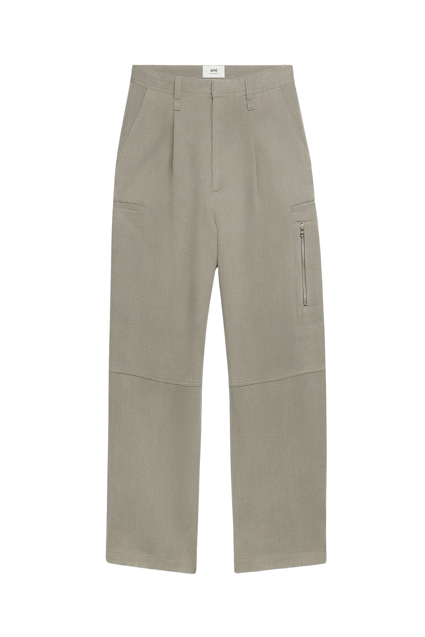 Pantalon cargo en laine - Taupe