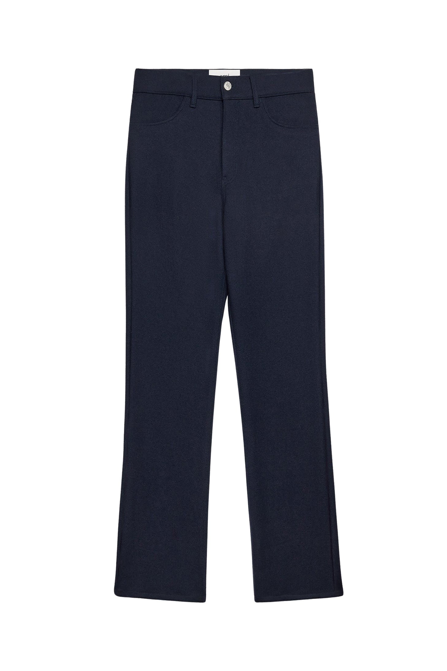 Pantalon droit en laine - Night Blue