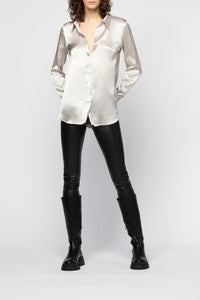 Perle leather leggings - Black