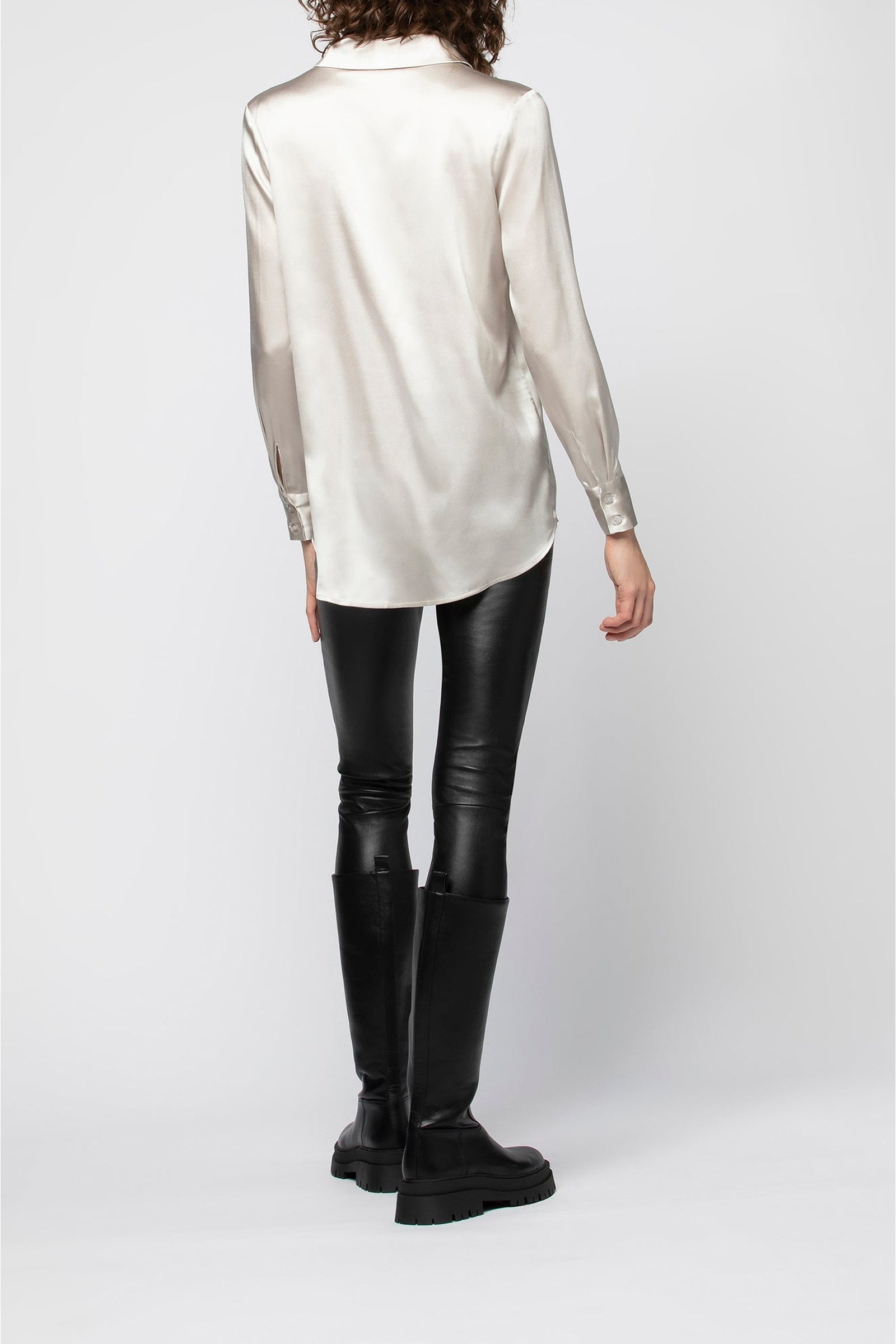 Perle leather leggings - Black