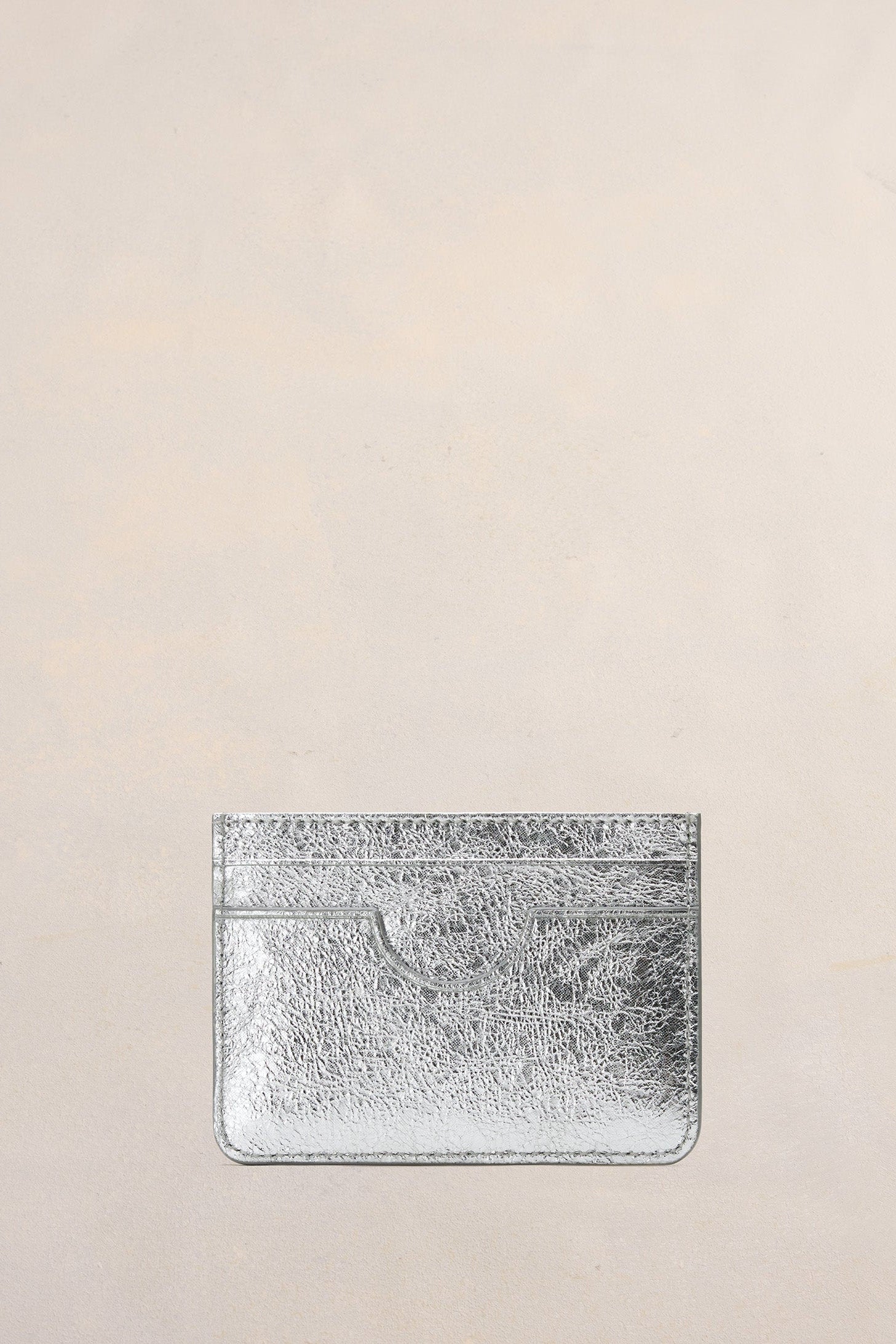 Porte-cartes Ami de Cœur en cuir - Silver