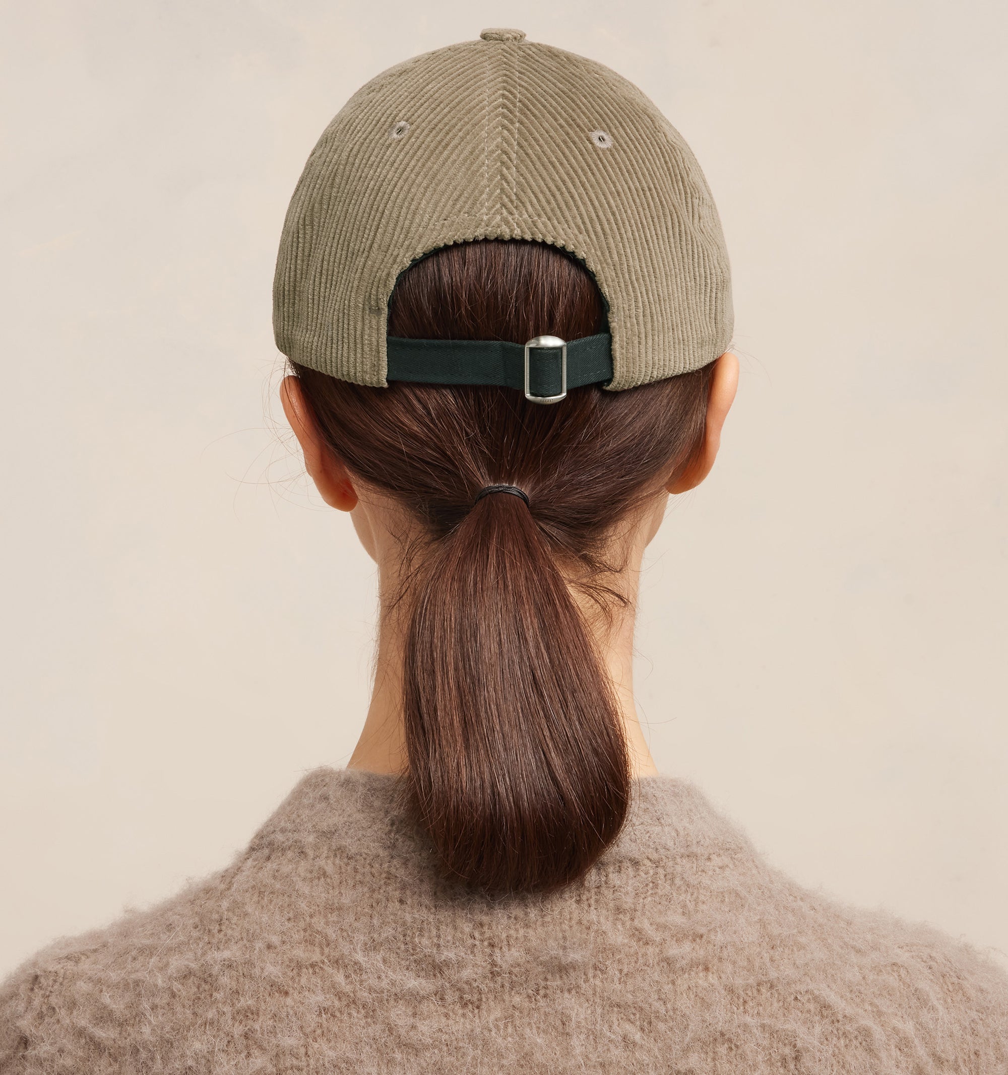 Casquette Ami de Cœur à rivet en velours côtelé - Clay