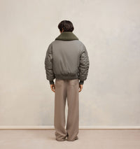 Bomber à col fourré amovible - Taupe